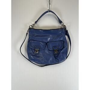 Coach Shoulder Bag Womens F23401 Leather Double Pocket Satchel Purse Handbag